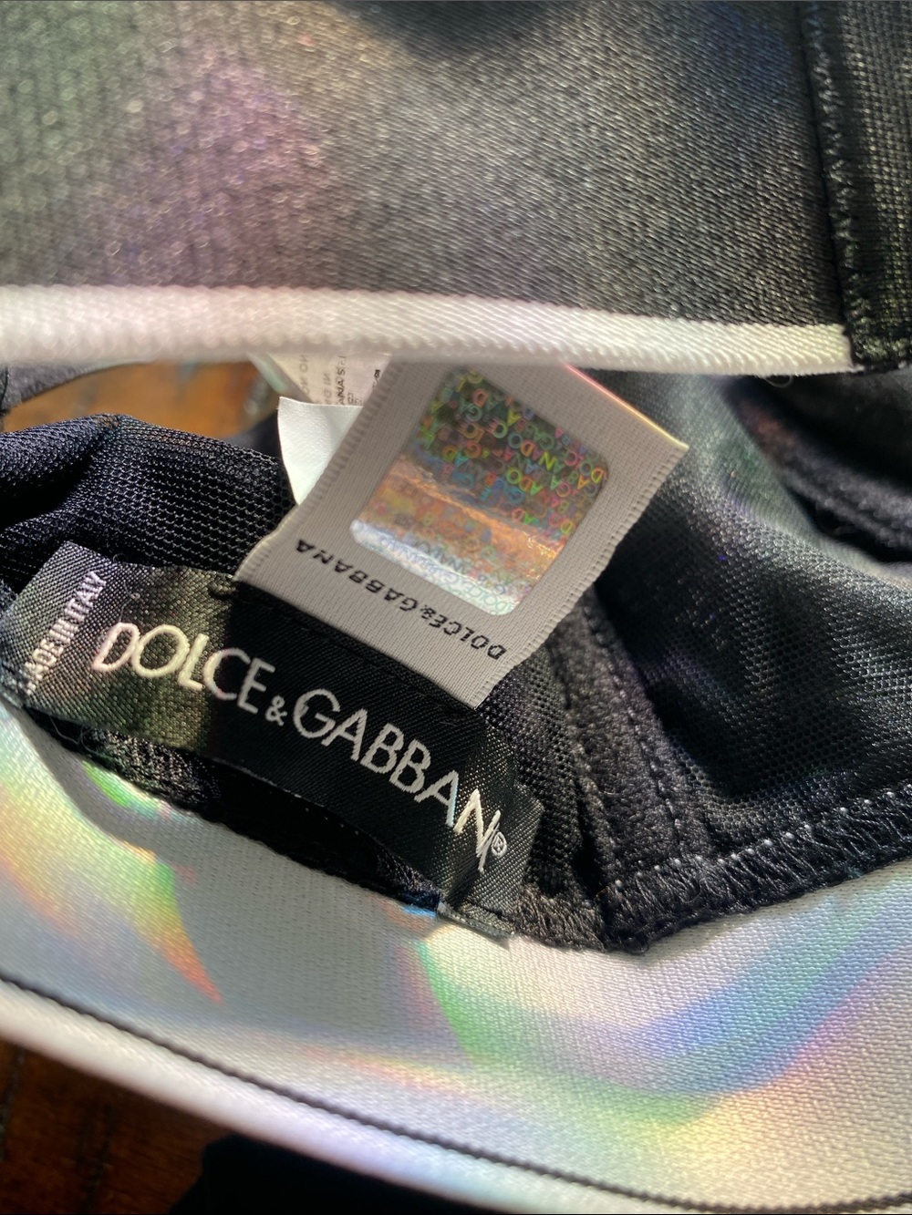Dolce & Gabbana Black Logo Bralette with High-Waist Brief - Picture 4 of 5